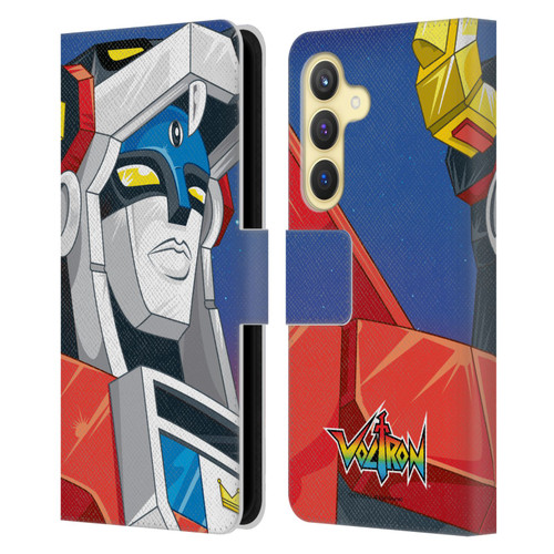 Voltron Graphics Head Leather Book Wallet Case Cover For Samsung Galaxy S24 5G