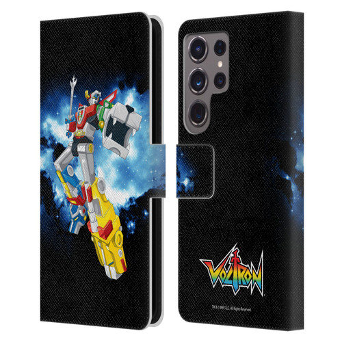 Voltron Graphics Galaxy Nebula Robot Leather Book Wallet Case Cover For Samsung Galaxy S24 Ultra 5G