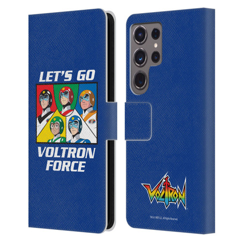 Voltron Graphics Go Voltron Force Leather Book Wallet Case Cover For Samsung Galaxy S24 Ultra 5G
