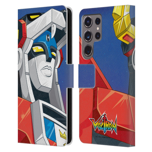 Voltron Graphics Head Leather Book Wallet Case Cover For Samsung Galaxy S24 Ultra 5G