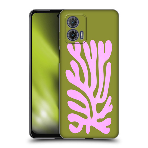 Ayeyokp Plant Pattern Abstract Soft Gel Case for Motorola Moto G73 5G