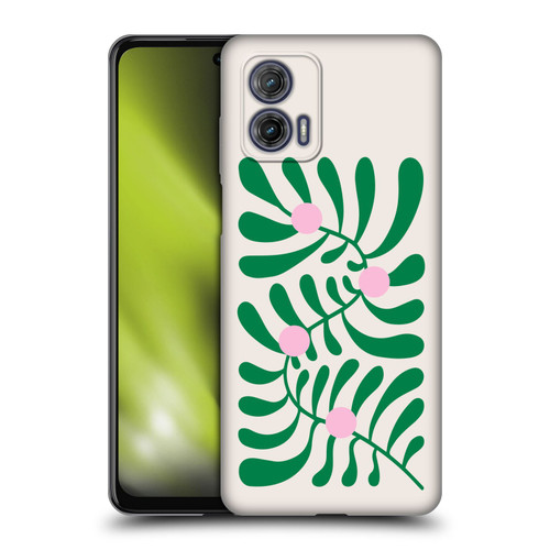 Ayeyokp Plant Pattern Summer Bloom White Soft Gel Case for Motorola Moto G73 5G