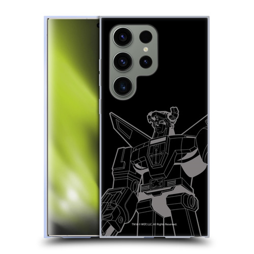 Voltron Graphics Oversized Black Robot Soft Gel Case for Samsung Galaxy S24 Ultra 5G