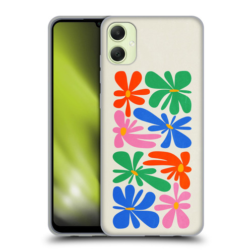 Ayeyokp Plant Pattern Flower Shapes Flowers Bloom Soft Gel Case for Samsung Galaxy A05