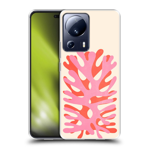 Ayeyokp Plant Pattern Two Coral Soft Gel Case for Xiaomi 13 Lite 5G