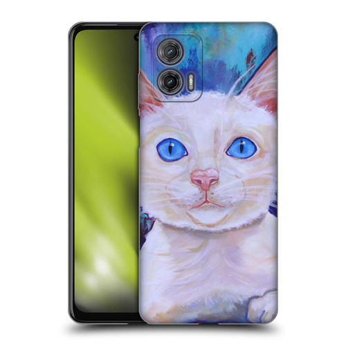 Jody Wright Dog And Cat Collection Pretty Blue Eyes Soft Gel Case for Motorola Moto G73 5G