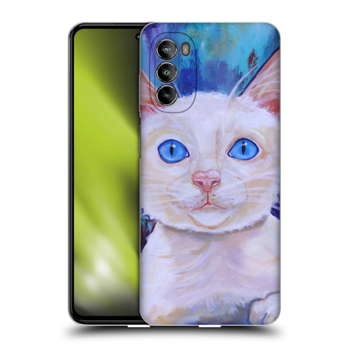 Jody Wright Dog And Cat Collection Pretty Blue Eyes Soft Gel Case for Motorola Moto G82 5G