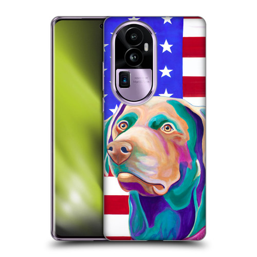 Jody Wright Dog And Cat Collection US Flag Soft Gel Case for OPPO Reno10 Pro+