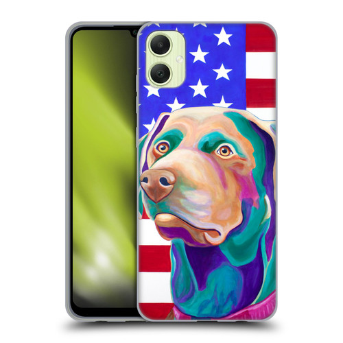 Jody Wright Dog And Cat Collection US Flag Soft Gel Case for Samsung Galaxy A05