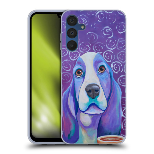 Jody Wright Dog And Cat Collection Caffeine Is Mandatory Soft Gel Case for Samsung Galaxy A15