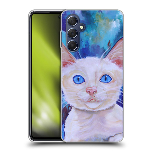 Jody Wright Dog And Cat Collection Pretty Blue Eyes Soft Gel Case for Samsung Galaxy M54 5G