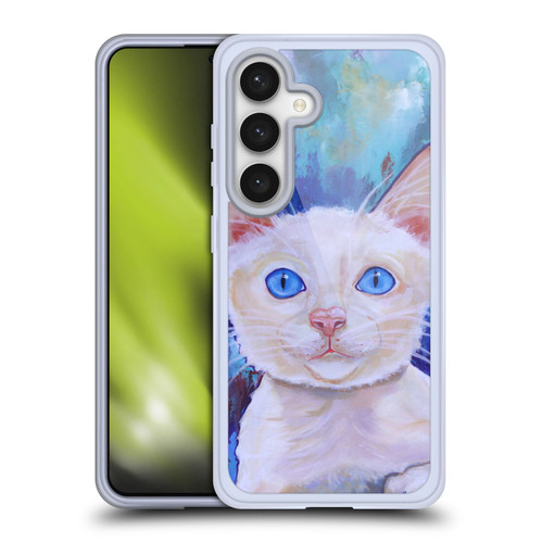 Jody Wright Dog And Cat Collection Pretty Blue Eyes Soft Gel Case for Samsung Galaxy S24 5G