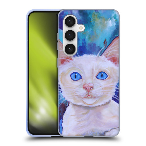 Jody Wright Dog And Cat Collection Pretty Blue Eyes Soft Gel Case for Samsung Galaxy S24 5G