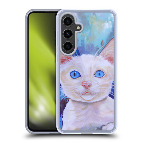 Jody Wright Dog And Cat Collection Pretty Blue Eyes Soft Gel Case for Samsung Galaxy S24+ 5G