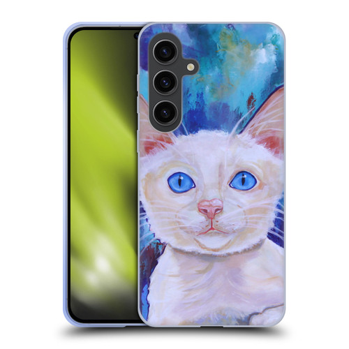 Jody Wright Dog And Cat Collection Pretty Blue Eyes Soft Gel Case for Samsung Galaxy S24+ 5G