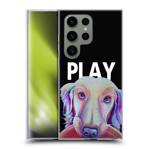 Jody Wright Dog And Cat Collection Playful Soft Gel Case for Samsung Galaxy S24 Ultra 5G