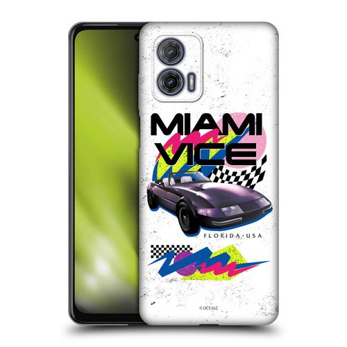 Miami Vice Art Car Soft Gel Case for Motorola Moto G73 5G