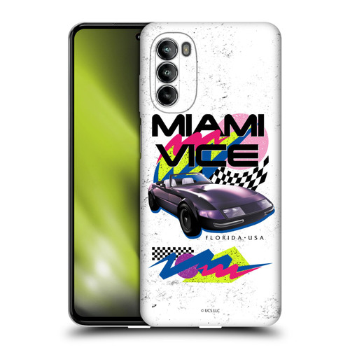 Miami Vice Art Car Soft Gel Case for Motorola Moto G82 5G