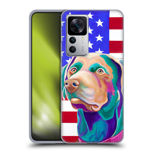 Jody Wright Dog And Cat Collection US Flag Soft Gel Case for Xiaomi 12T 5G / 12T Pro 5G / Redmi K50 Ultra 5G