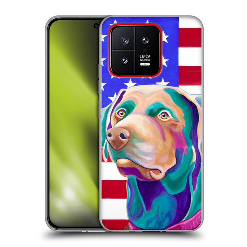 Jody Wright Dog And Cat Collection US Flag Soft Gel Case for Xiaomi 13 5G