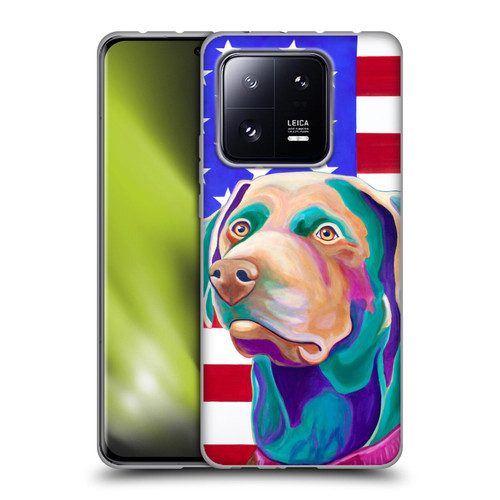 Jody Wright Dog And Cat Collection US Flag Soft Gel Case for Xiaomi 13 Pro 5G
