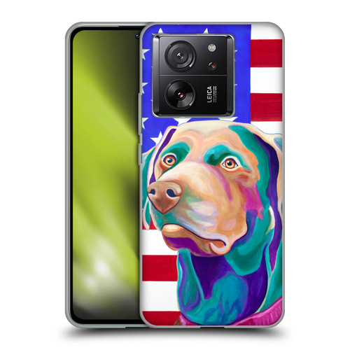 Jody Wright Dog And Cat Collection US Flag Soft Gel Case for Xiaomi 13T 5G / 13T Pro 5G