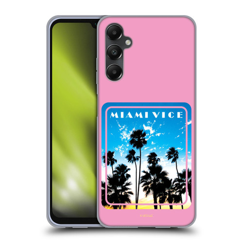 Miami Vice Art Miami Beach Palm Tree Soft Gel Case for Samsung Galaxy A05s