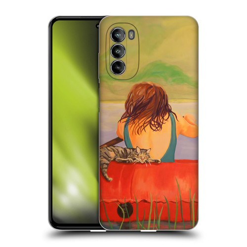 Jody Wright Life Around Us The Woman And Cat Nap Soft Gel Case for Motorola Moto G82 5G