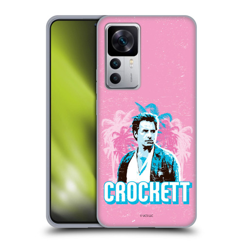 Miami Vice Art Crockett And Palm Tree Scenery Soft Gel Case for Xiaomi 12T 5G / 12T Pro 5G / Redmi K50 Ultra 5G