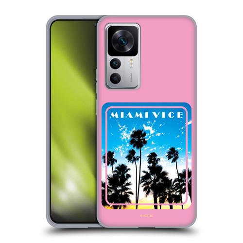 Miami Vice Art Miami Beach Palm Tree Soft Gel Case for Xiaomi 12T 5G / 12T Pro 5G / Redmi K50 Ultra 5G