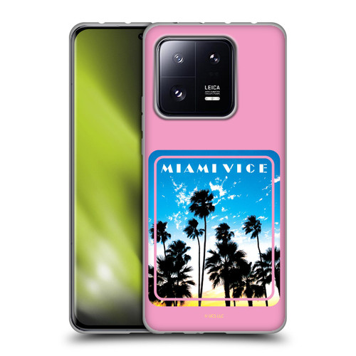 Miami Vice Art Miami Beach Palm Tree Soft Gel Case for Xiaomi 13 Pro 5G