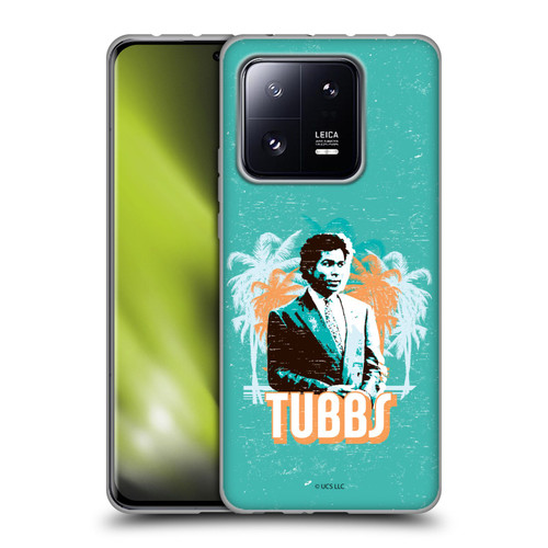 Miami Vice Art Tubbs And Palm Tree Scenery Soft Gel Case for Xiaomi 13 Pro 5G
