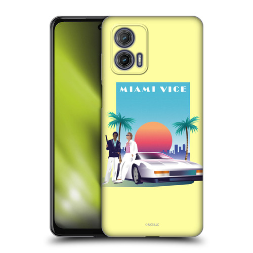 Miami Vice Graphics Poster Soft Gel Case for Motorola Moto G73 5G