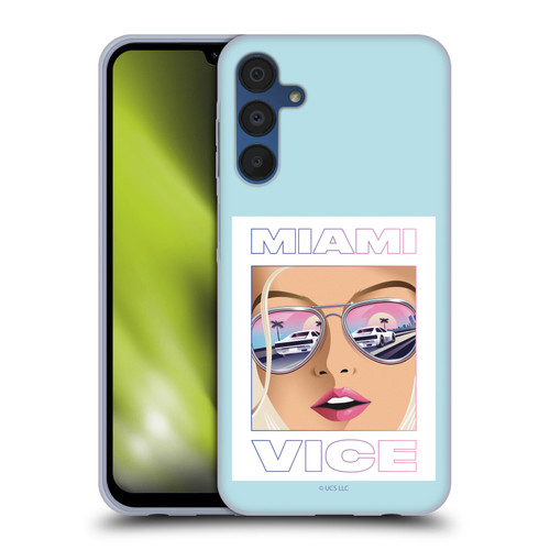 Miami Vice Graphics Reflection Soft Gel Case for Samsung Galaxy A15