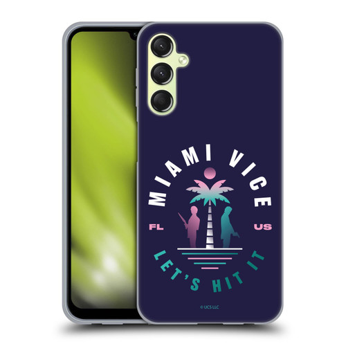 Miami Vice Graphics Let's Hit It Soft Gel Case for Samsung Galaxy A24 4G / Galaxy M34 5G