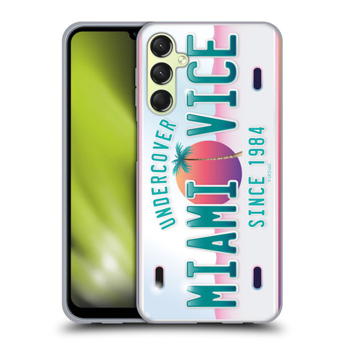 Miami Vice Graphics Uncover Plate Soft Gel Case for Samsung Galaxy A24 4G / Galaxy M34 5G