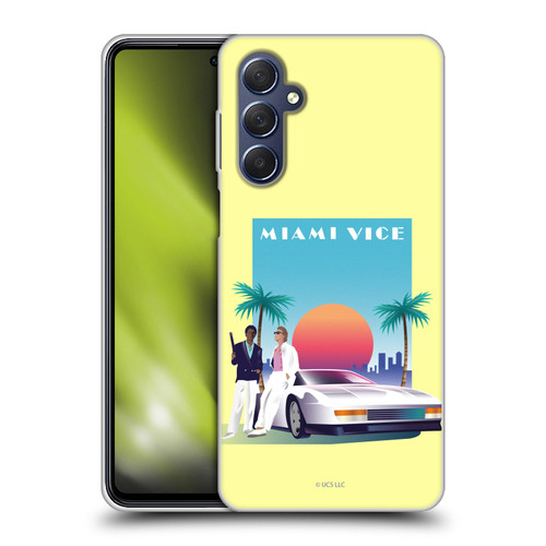 Miami Vice Graphics Poster Soft Gel Case for Samsung Galaxy M54 5G