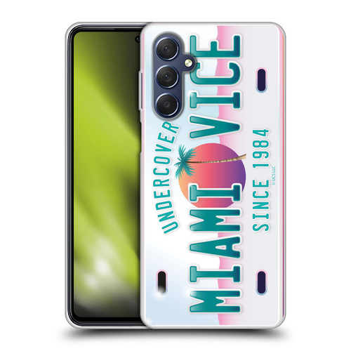 Miami Vice Graphics Uncover Plate Soft Gel Case for Samsung Galaxy M54 5G