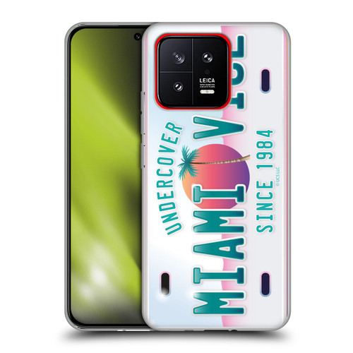 Miami Vice Graphics Uncover Plate Soft Gel Case for Xiaomi 13 5G