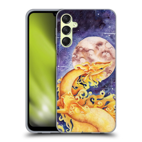Carla Morrow Dragons Golden Sun Dragon Soft Gel Case for Samsung Galaxy A24 4G / Galaxy M34 5G