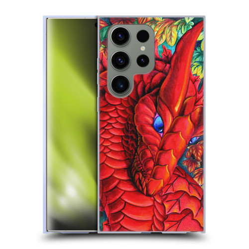 Carla Morrow Dragons Red Autumn Dragon Soft Gel Case for Samsung Galaxy S24 Ultra 5G