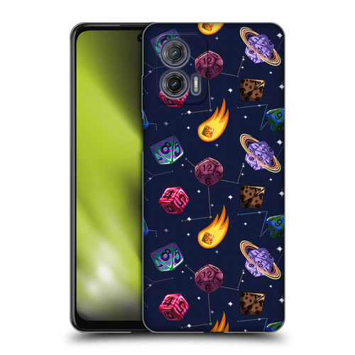 Carla Morrow Patterns Colorful Space Dice Soft Gel Case for Motorola Moto G73 5G