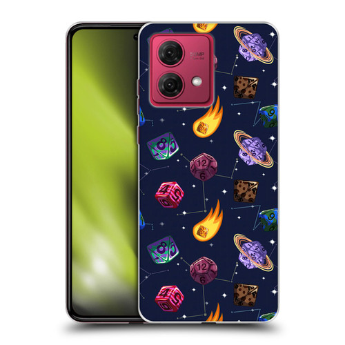 Carla Morrow Patterns Colorful Space Dice Soft Gel Case for Motorola Moto G84 5G