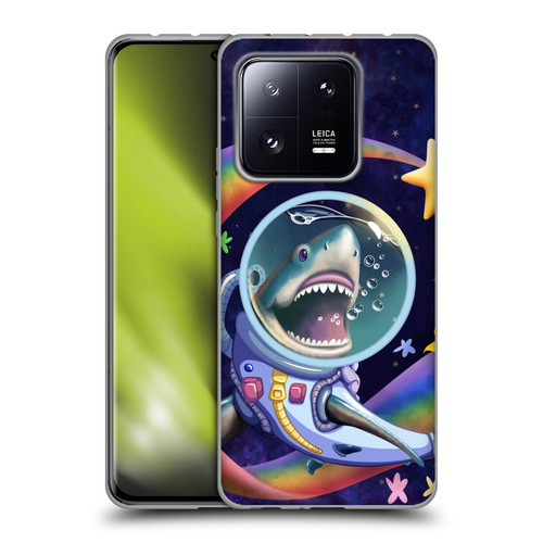 Carla Morrow Rainbow Animals Shark & Fish In Space Soft Gel Case for Xiaomi 13 Pro 5G