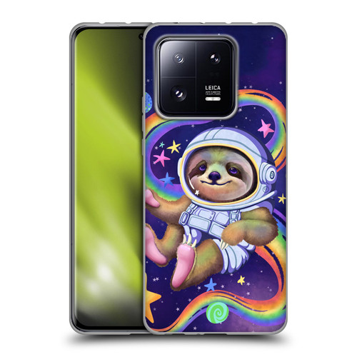Carla Morrow Rainbow Animals Sloth Wearing A Space Suit Soft Gel Case for Xiaomi 13 Pro 5G