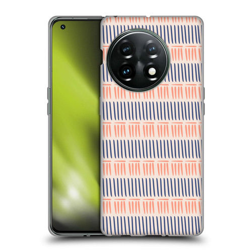 Gabriela Thomeu Art Blue And Pink Lines Soft Gel Case for OnePlus 11 5G