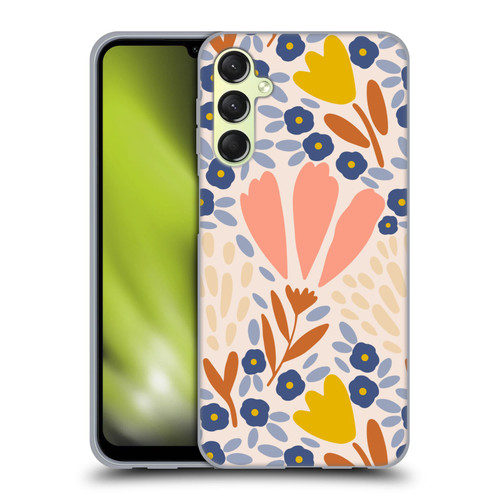 Gabriela Thomeu Floral Spring Flower Field Soft Gel Case for Samsung Galaxy A24 4G / Galaxy M34 5G