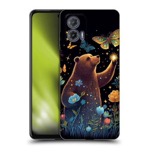 JK Stewart Art Bear Reaching Up Soft Gel Case for Motorola Moto G73 5G