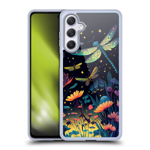JK Stewart Art Dragonflies In Night Garden Soft Gel Case for Samsung Galaxy M54 5G