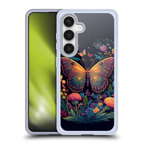 JK Stewart Art Butterfly In Night Garden Soft Gel Case for Samsung Galaxy S24 5G